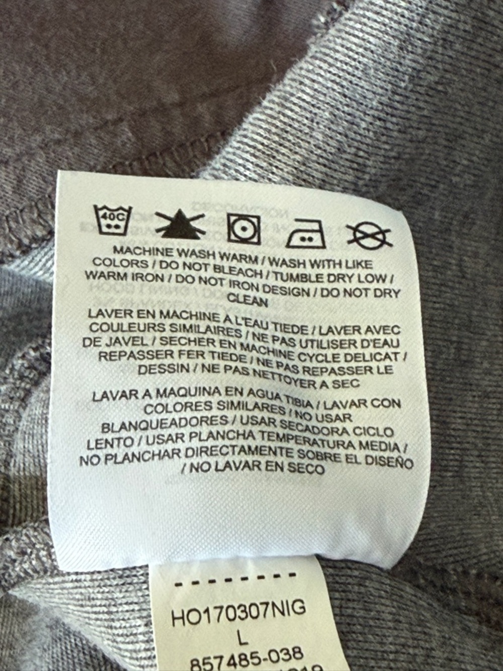 Nike Air basketball Pullover Hoodie Gray Tonal Logo Sweatshirt 54649 - Picture 13 of 15